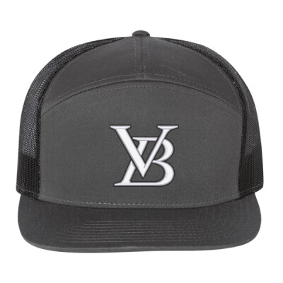 Richardson Flat Bill 7-Panel Trucker with Mesh Back Thumbnail