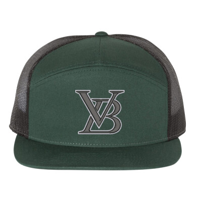 Richardson Flat Bill 7-Panel Trucker with Mesh Back Thumbnail