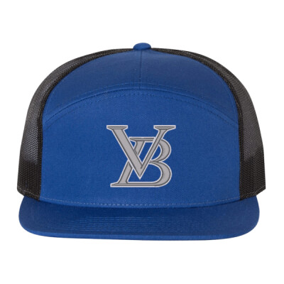 Richardson Flat Bill 7-Panel Trucker with Mesh Back Thumbnail