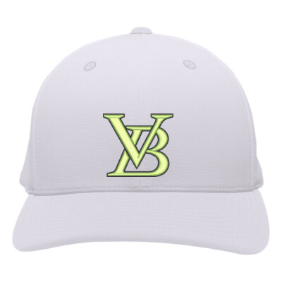 Pacific Headwear Performance PacFlex Cloth Fitted Cap - Neon Green/Black Thumbnail