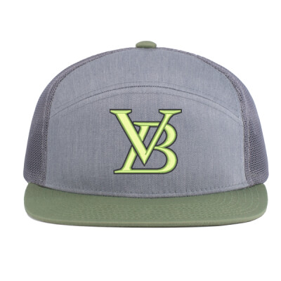 Pacific Headwear 6-Panel Trucker with Mesh Back - Neon Green/Black Thumbnail