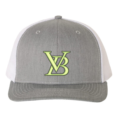 Richardson Curved Bill Mesh Back Trucker Cap - Neon Green/Black Thumbnail