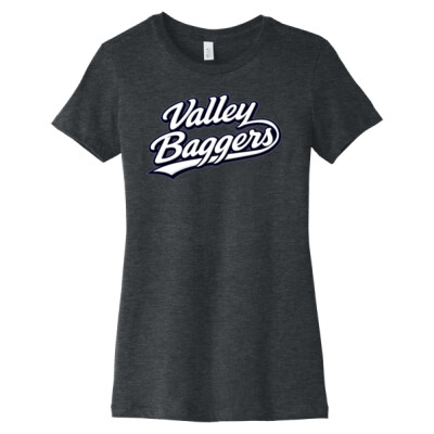 Ladies Slim Fit Tee - Valley Baggers Script Thumbnail
