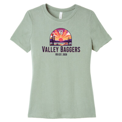 Ladies Relaxed Fit Tee - Valley Baggers Sunset Thumbnail