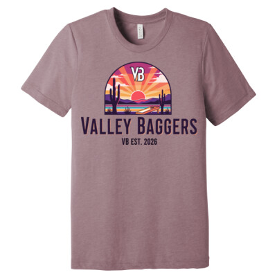 Unisex Triblend Tee - Valley Baggers Sunset Thumbnail