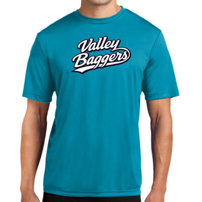 Unisex TALL Drifit Performance Tee - Valley Baggers Script Thumbnail