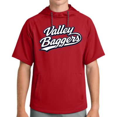 Unisex Richardson Performance Fleece Short Sleeve Hoodie - Valley Baggers Script Thumbnail