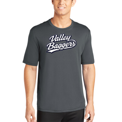 Unisex Drifit Performance Tee - Valley Baggers Script Thumbnail