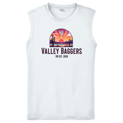 Unisex Drifit Performance Sleeveless Tee - Valley Baggers Sunset Thumbnail