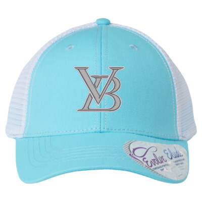 Ladies "Charlie" Modern Trucker Cap - Grey/White Thumbnail