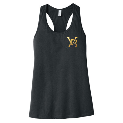 Ladies Jersey Racerback Tank - VB Classy Gold (LEFT CHEST) Thumbnail