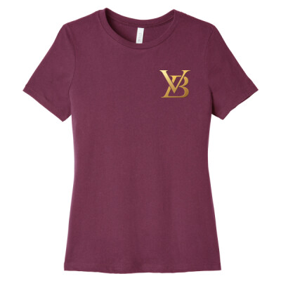 Ladies Relaxed Fit Tee - VB Classy Gold (LEFT CHEST) Thumbnail